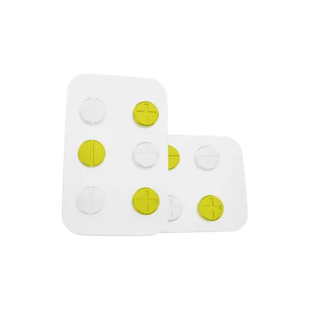 Pille Tabletten  3D Illustration