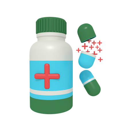 Pillendose  3D Icon