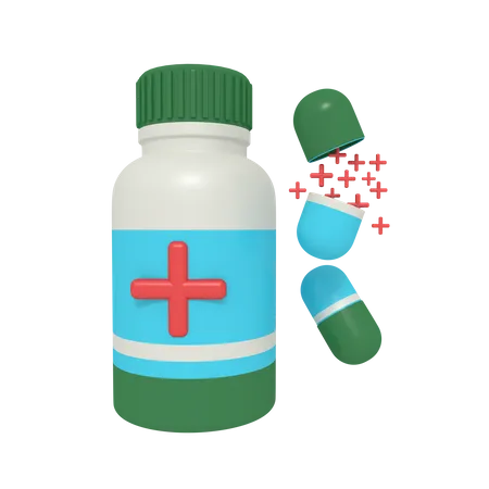 Pillendose  3D Icon