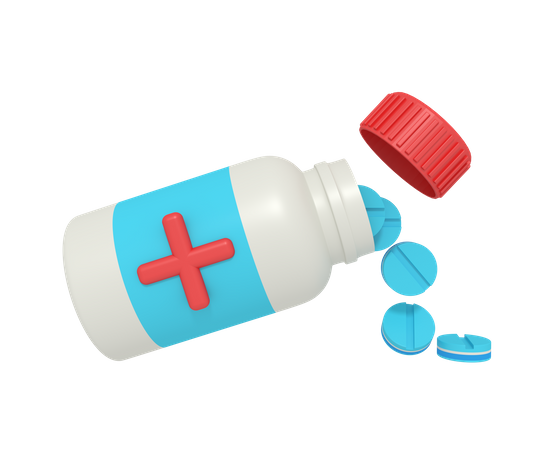 Pillendose  3D Icon