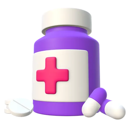 Pillendose  3D Icon