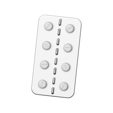 Pillenstreifen  3D Icon