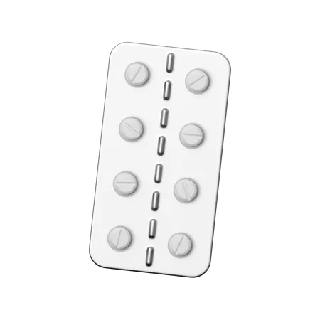 Pillenstreifen  3D Icon