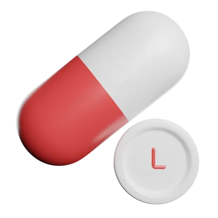 Medicine Drugs Capsule 3D Icon