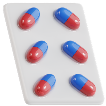 Pills 2  3D Icon