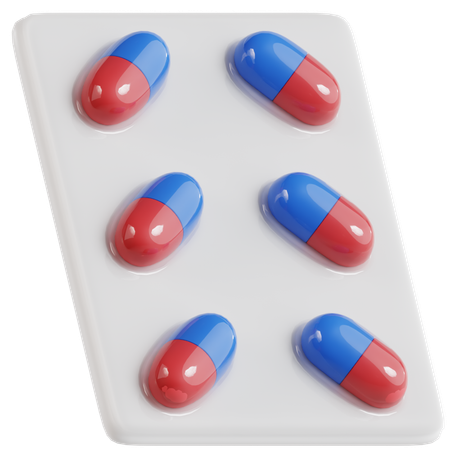 Pills 2  3D Icon