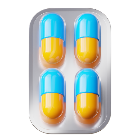 Pills  3D Icon