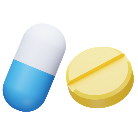 Pills  3D Icon