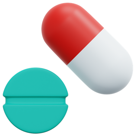 Pills  3D Icon