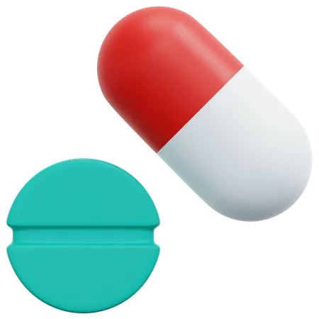 Pills  3D Icon