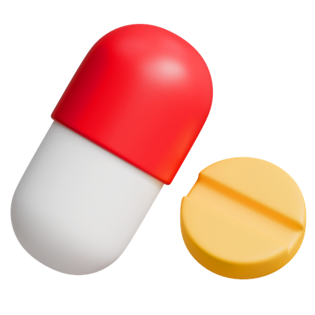 Pills  3D Icon