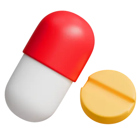 Pills  3D Icon