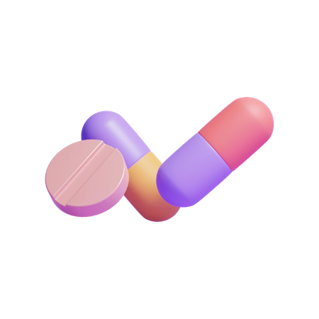 Pills  3D Icon