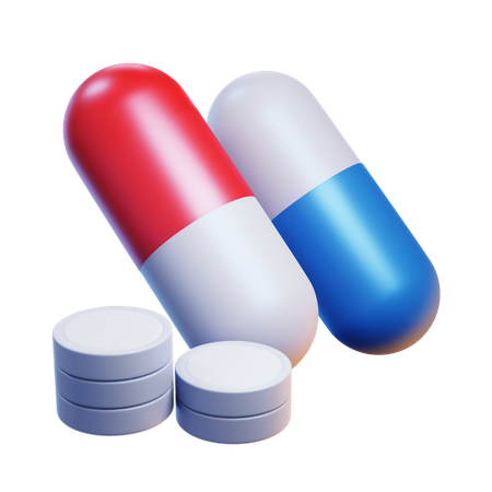 Pills  3D Icon