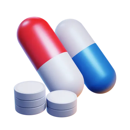 Pills  3D Icon