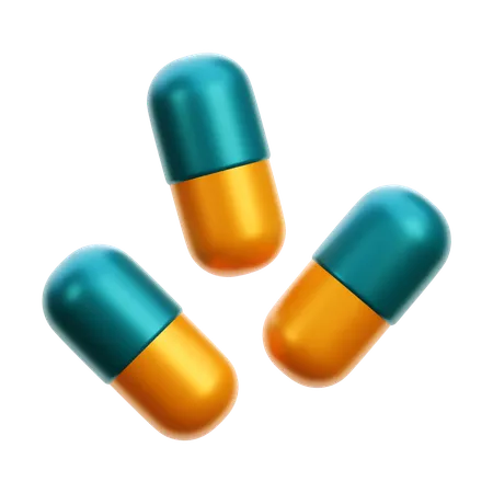 Pills  3D Icon