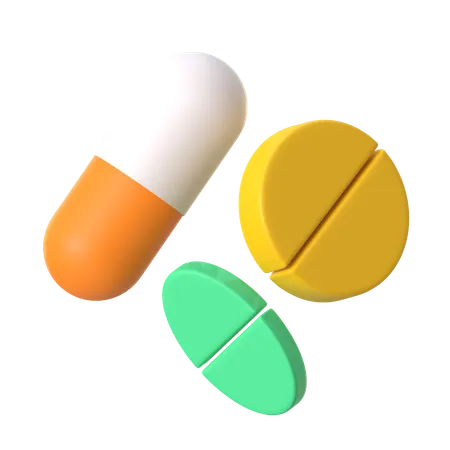 Pills  3D Icon