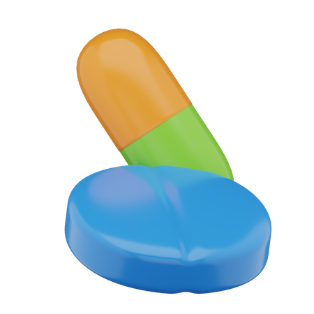 Pills  3D Icon