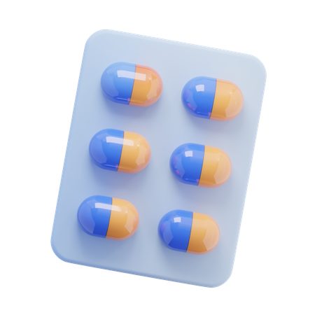 Pills  3D Icon