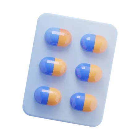 Pills  3D Icon