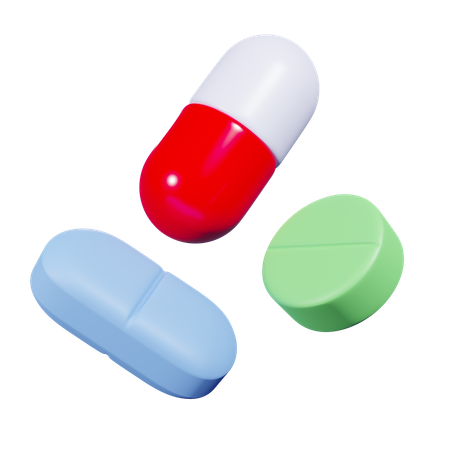 Pills  3D Icon