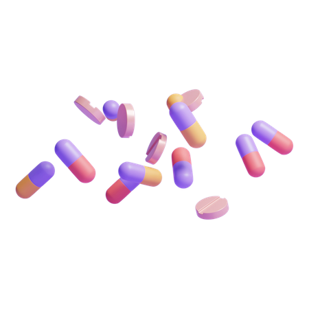 Pills  3D Icon