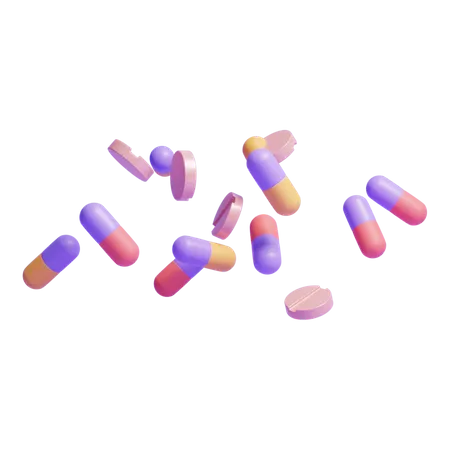 Pills  3D Icon