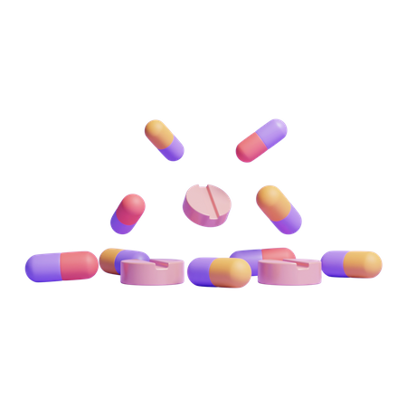 Pills  3D Icon