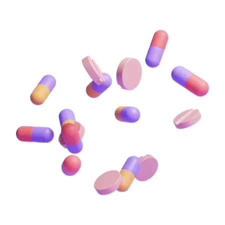 Pills  3D Icon