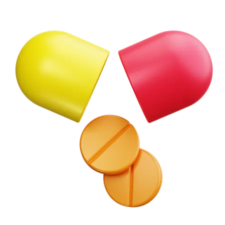 Pills  3D Icon