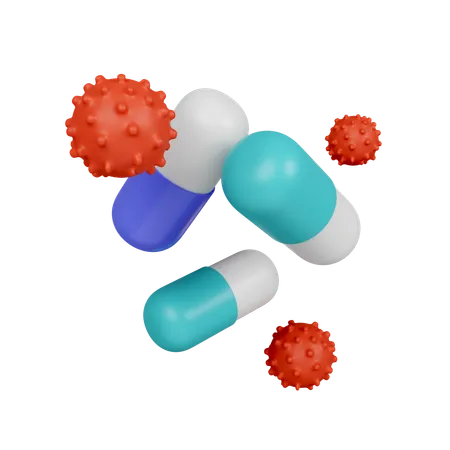 Pills  3D Icon