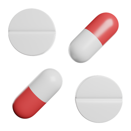 Pills  3D Icon