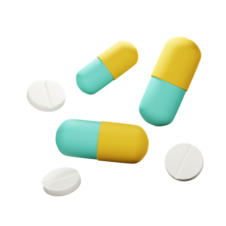 Pills  3D Icon