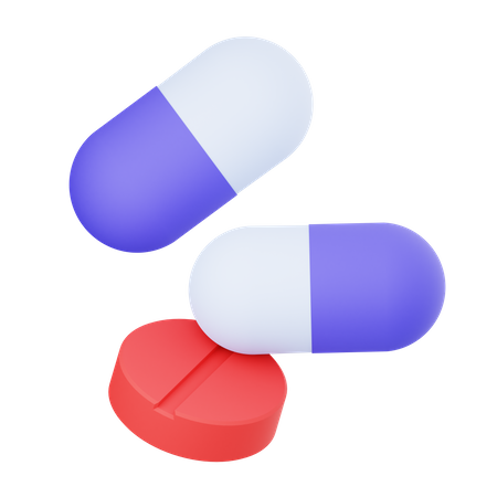 Pills  3D Icon