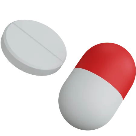 Pills  3D Icon