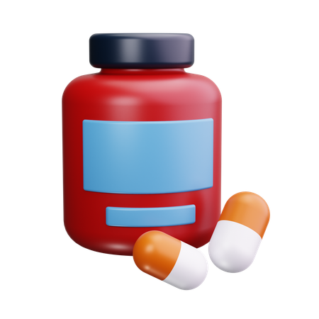 Pills  3D Icon