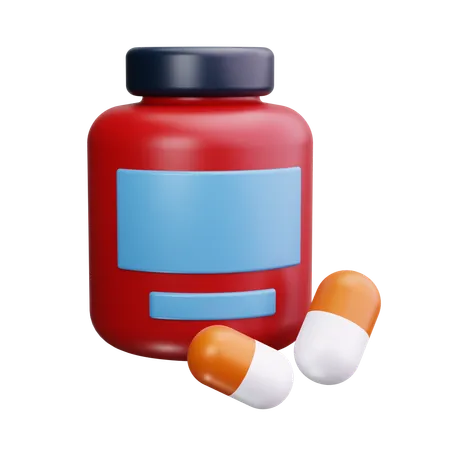 Pills  3D Icon