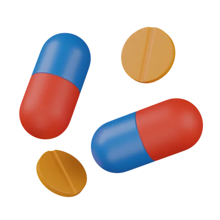 Pills  3D Icon