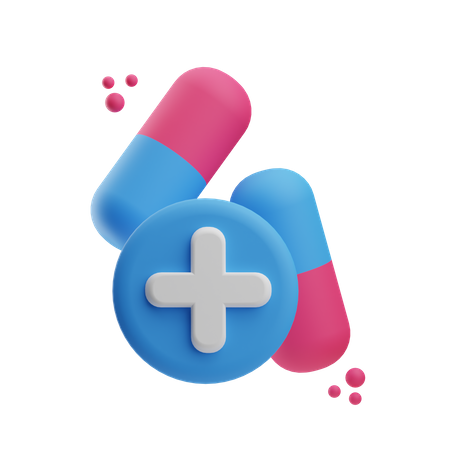 Pills  3D Icon