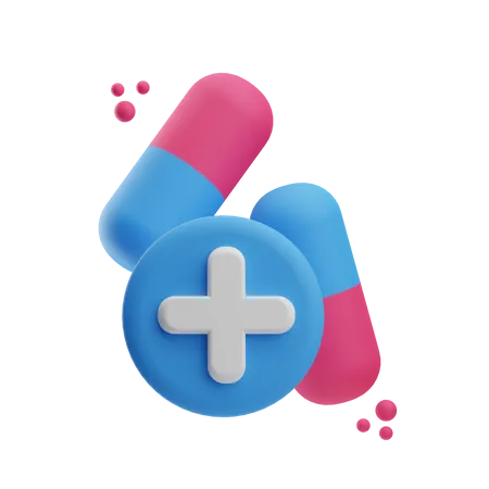 Pills  3D Icon