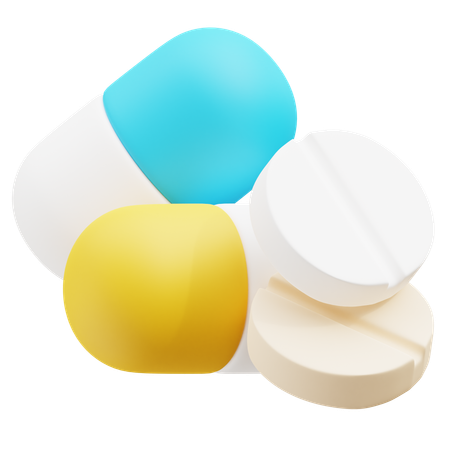 Pills  3D Icon