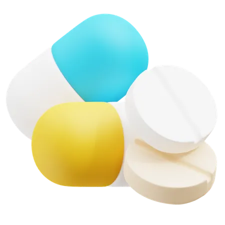 Pills  3D Icon