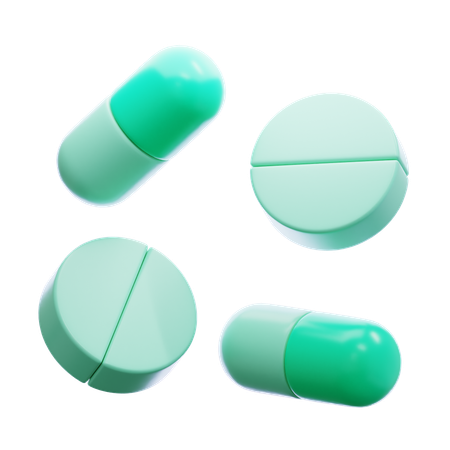 Pills  3D Icon