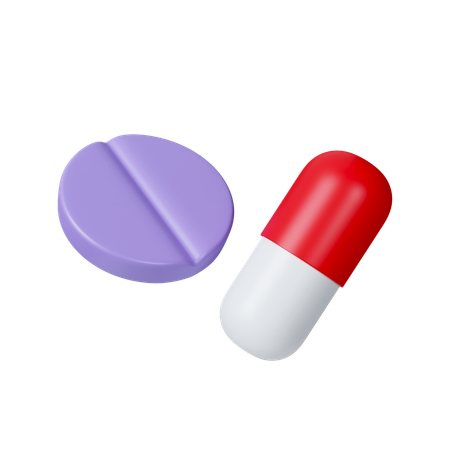 Pills  3D Icon