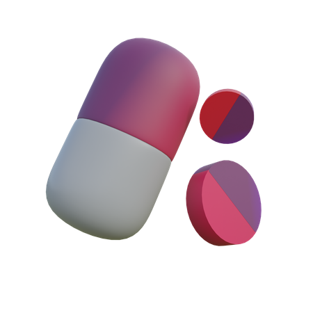 Pills 3D Illustration