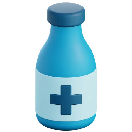 3 D Render Of Medicine Bottle 3D Icon