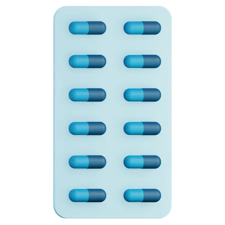 3 D Render Of Pills 3D Icon