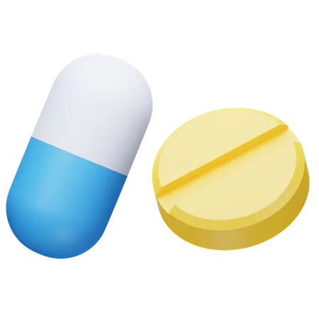 Pills 3 D Illustration 3D Icon
