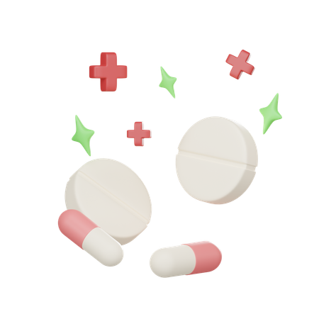 Pills and capsules  3D Icon