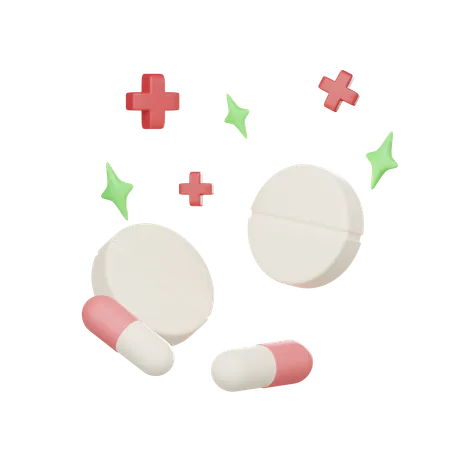 Pills and capsules  3D Icon